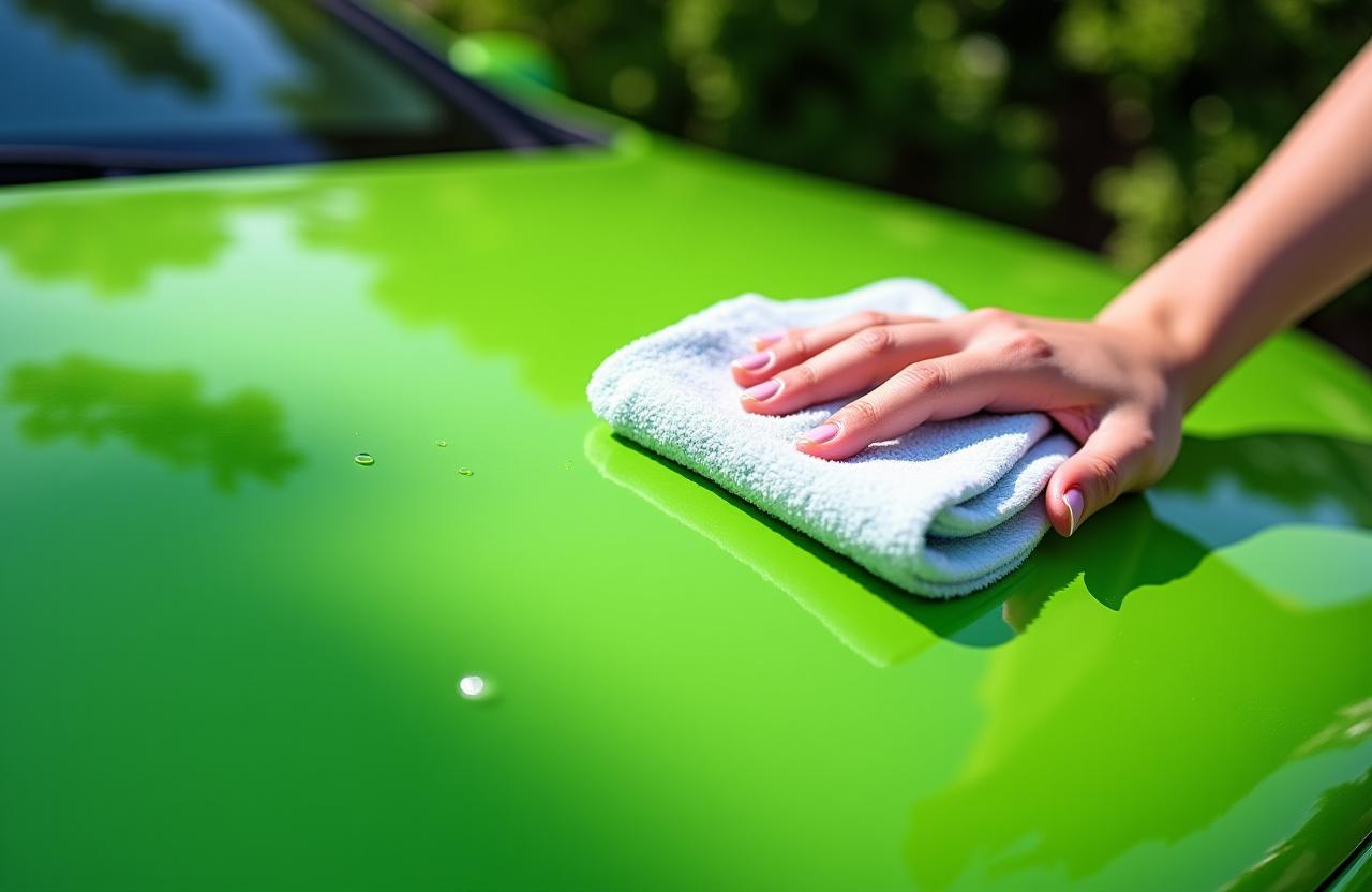 Umweltfreundliche Autowäsche mit biologisch abbaubaren Produkten